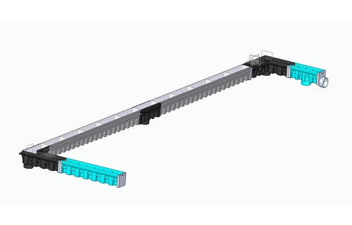Pouralid Channel Drain System 132"